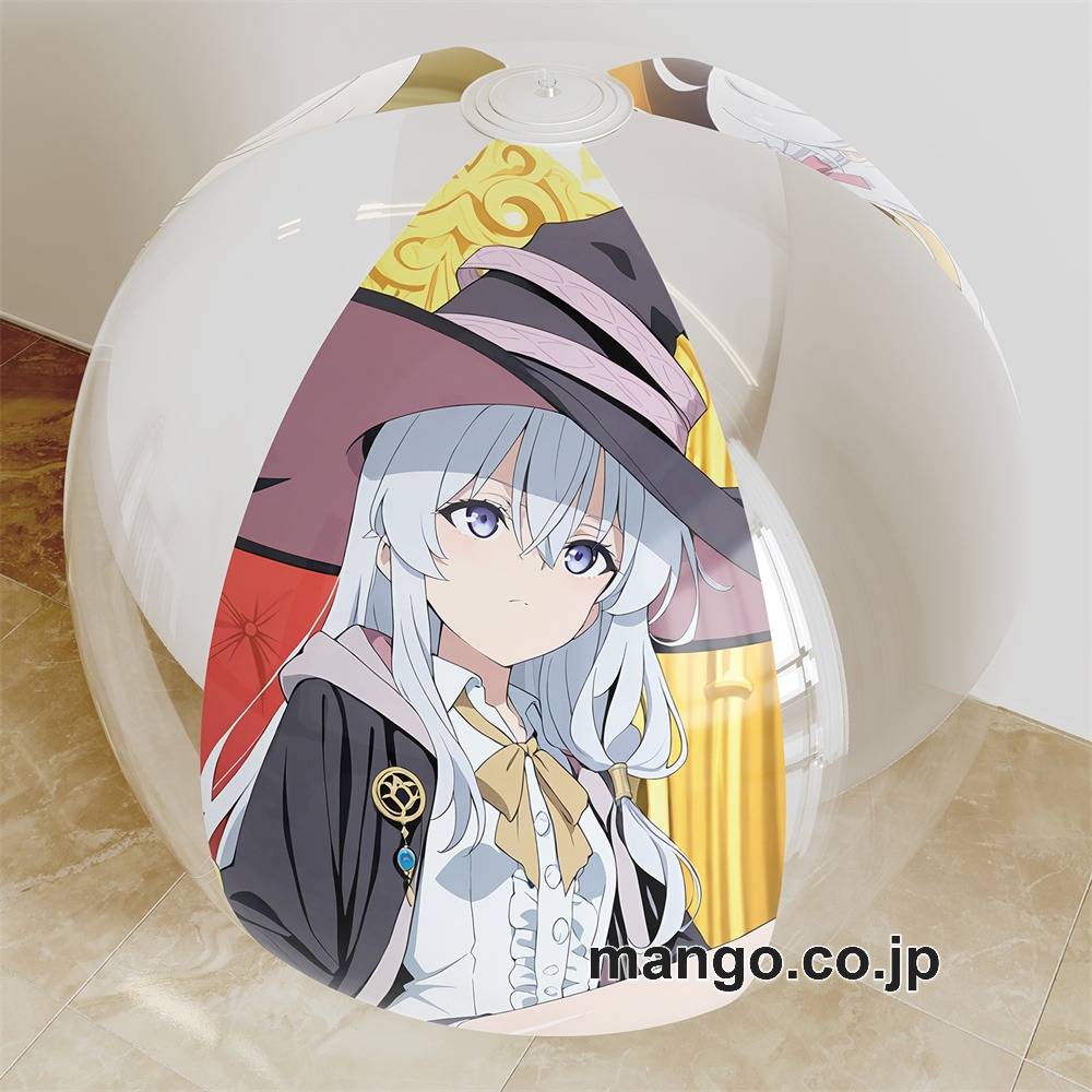 アニメ キャラクター ビーチボール【魔女の旅々】イレイナ 海洋ボール PVC製 キャラクターグッズ コレクション用